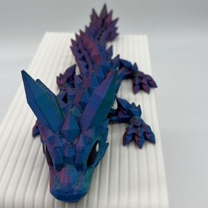 Gradientcolor Baby Crystal Dragon 9” 3D-Printed Fidget Toy Fun Collectible St…
